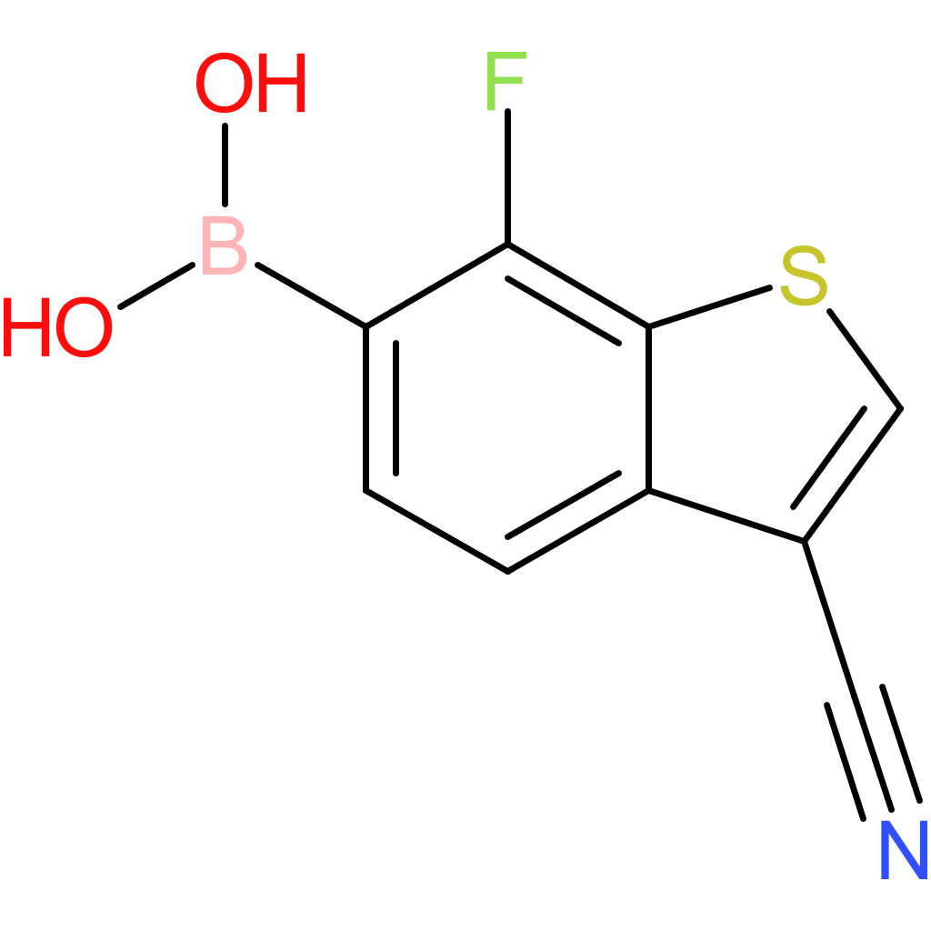 3-cyano-7-fluorobenzothiophene-6-boronic acid