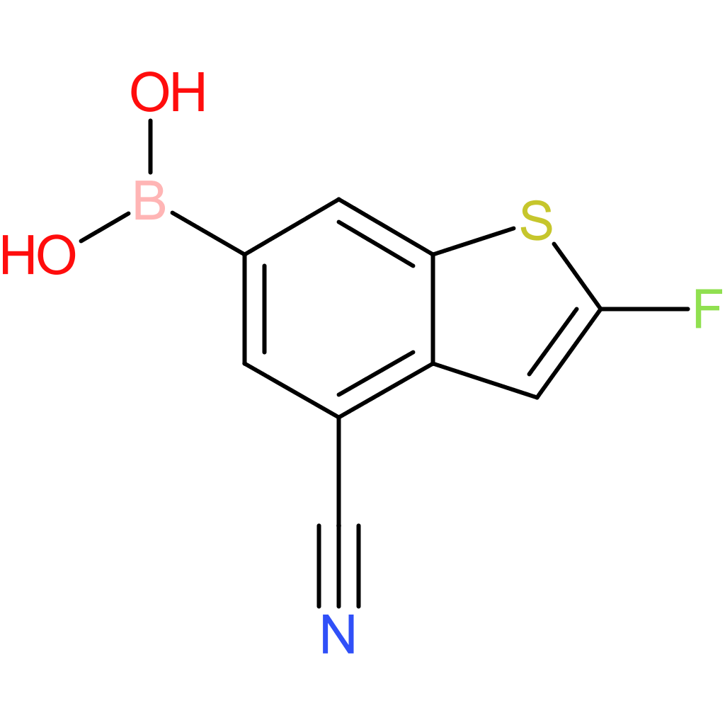 4-cyano-2-fluorobenzothiophene-6-boronic acid