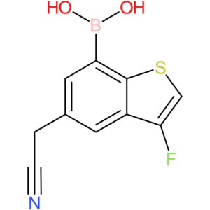 7-borono-3-fluorobenzothiophene-5-acetonitrile