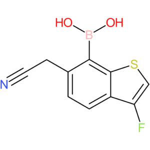 7-borono-3-fluorobenzothiophene-6-acetonitrile