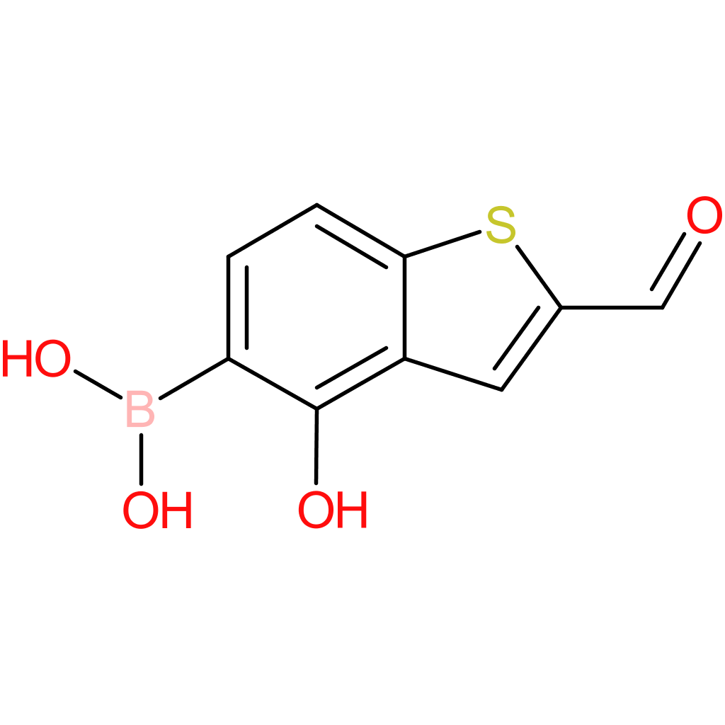 2-formyl-4-hydroxybenzothiophene-5-boronic acid