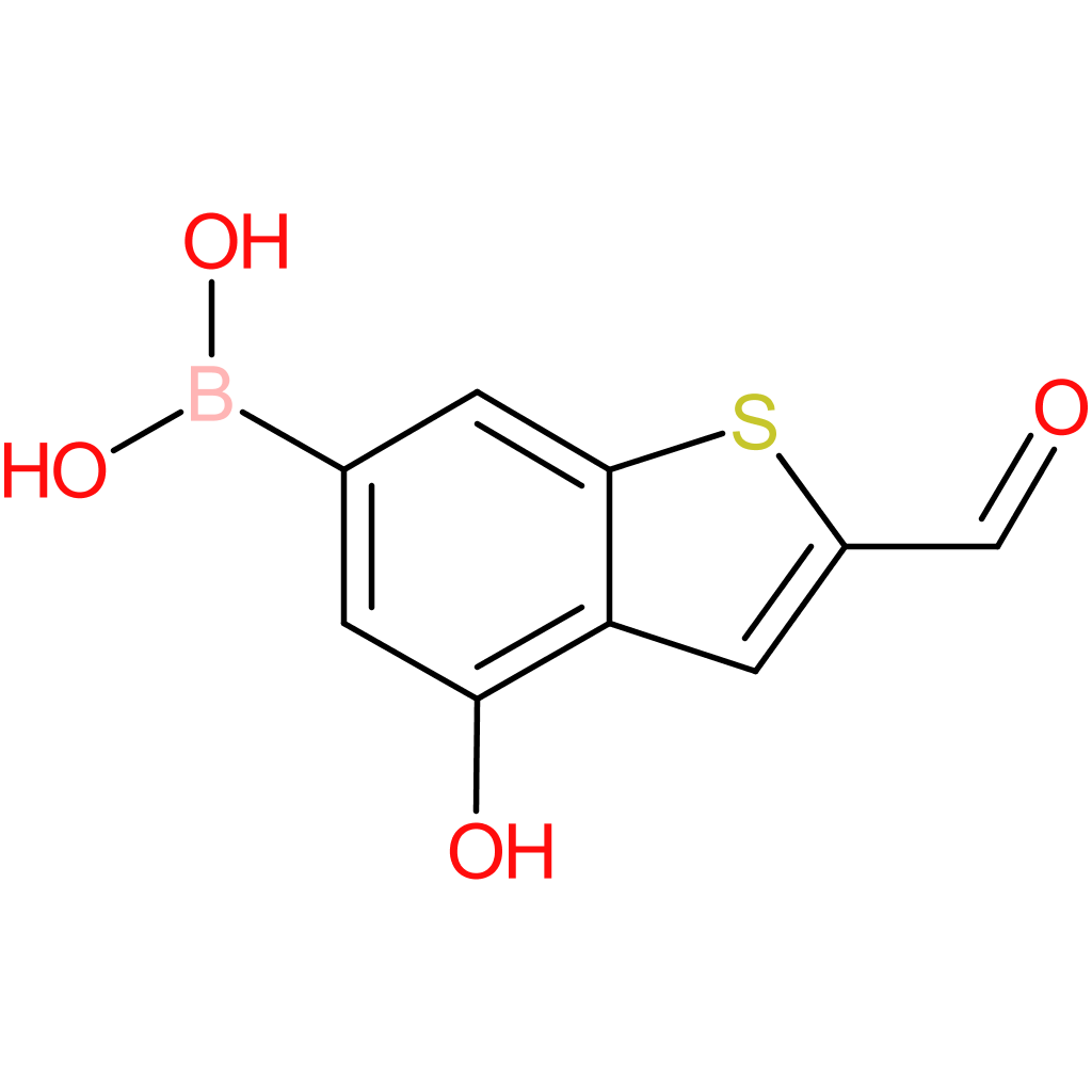 2-formyl-4-hydroxybenzothiophene-6-boronic acid