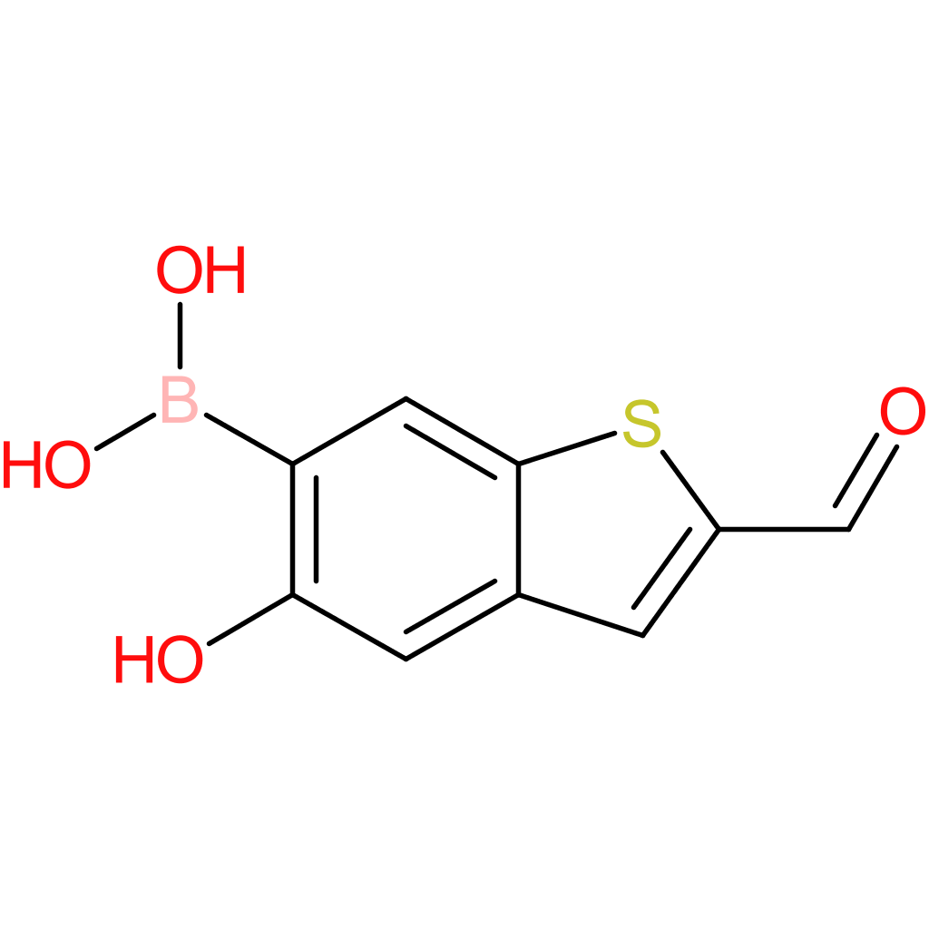 2-formyl-5-hydroxybenzothiophene-6-boronic acid