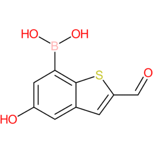 2-formyl-5-hydroxybenzothiophene-7-boronic acid
