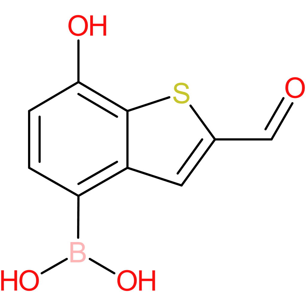 2-formyl-7-hydroxybenzothiophene-4-boronic acid