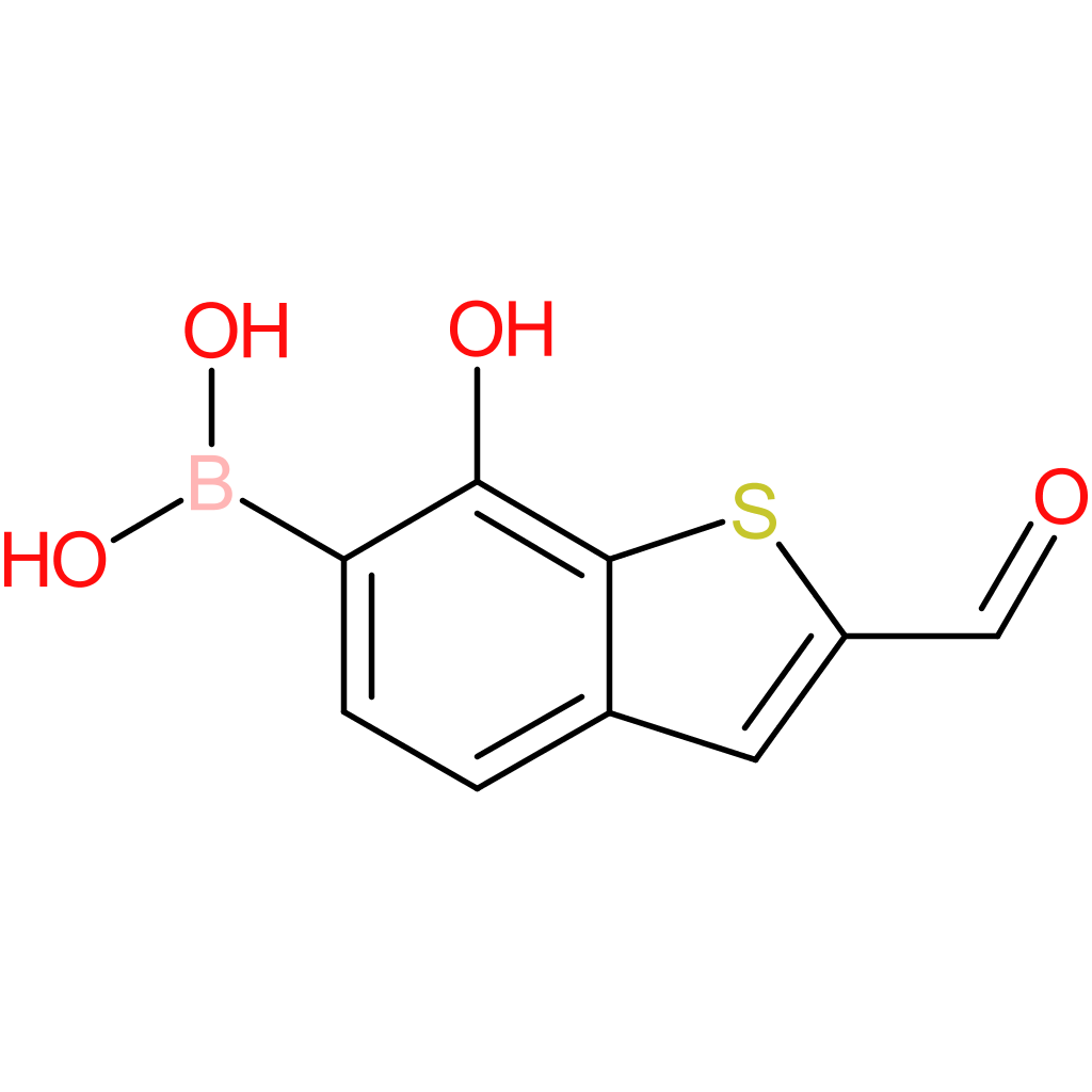 2-formyl-7-hydroxybenzothiophene-6-boronic acid