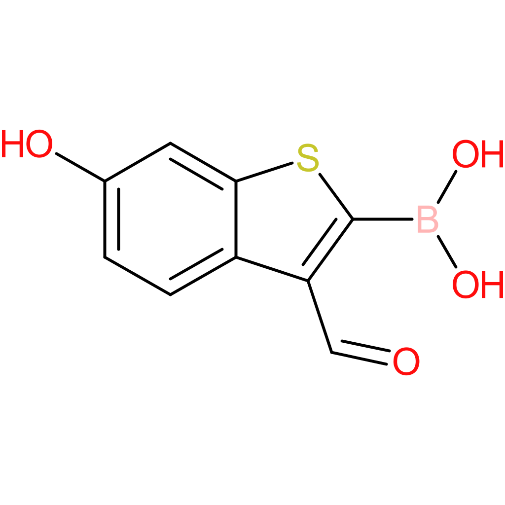 3-formyl-6-hydroxybenzothiophene-2-boronic acid
