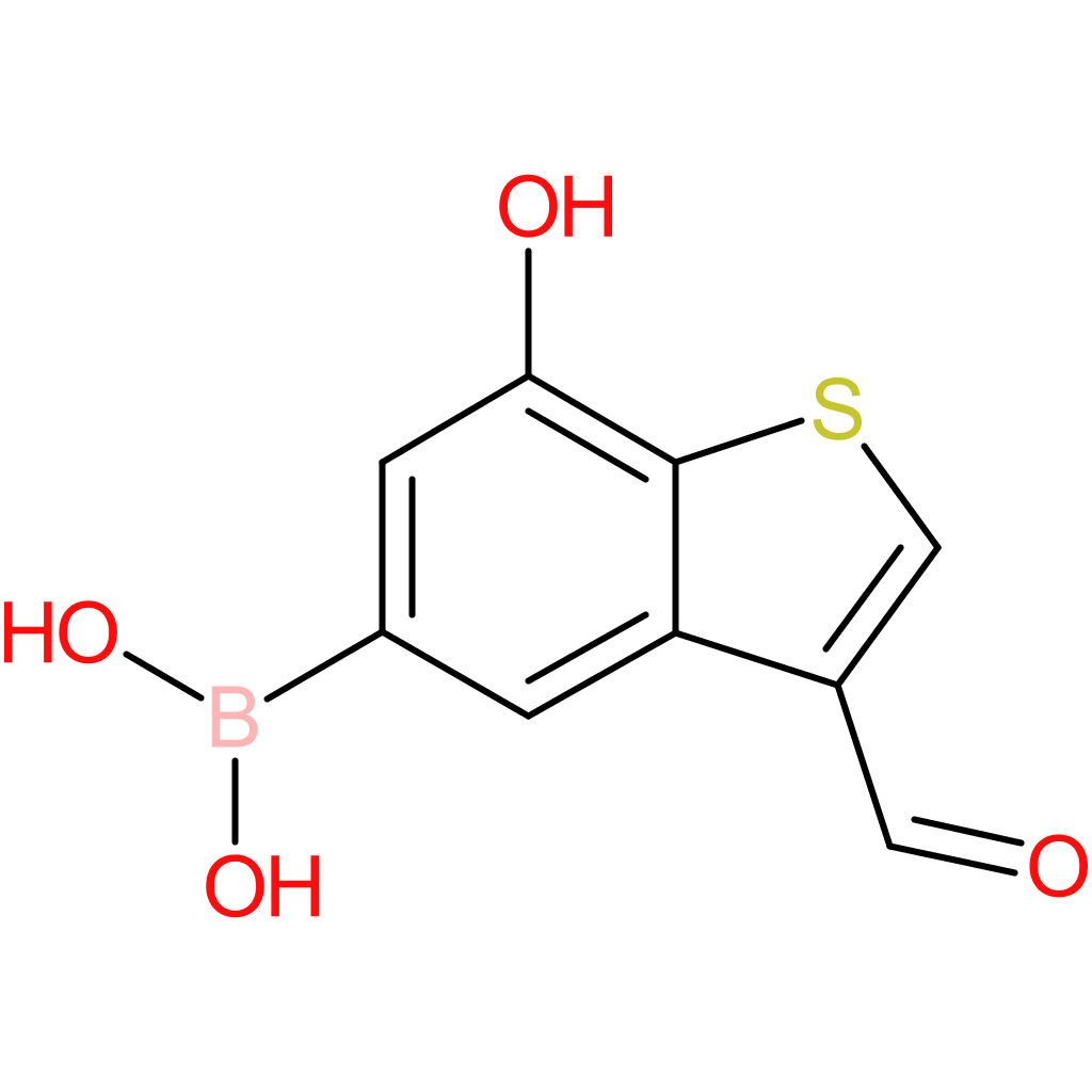 3-formyl-7-hydroxybenzothiophene-5-boronic acid