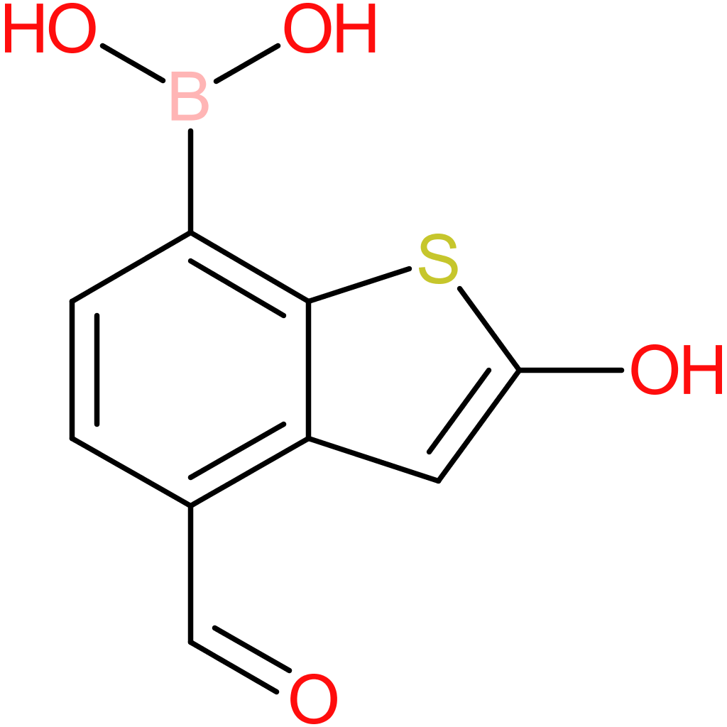 4-formyl-2-hydroxybenzothiophene-7-boronic acid