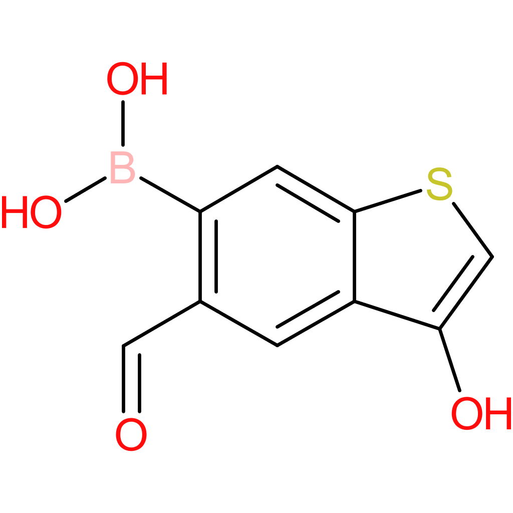 5-formyl-3-hydroxybenzothiophene-6-boronic acid