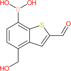 2-formyl-4-(hydroxymethyl)benzothiophene-7-boronic acid