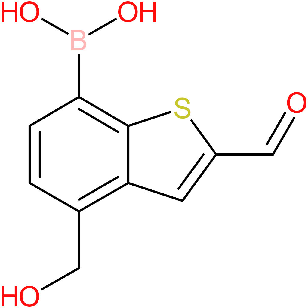2-formyl-4-(hydroxymethyl)benzothiophene-7-boronic acid