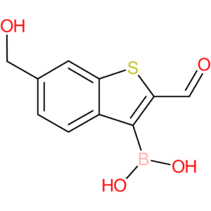 2-formyl-6-(hydroxymethyl)benzothiophene-3-boronic acid