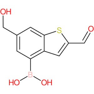2-formyl-6-(hydroxymethyl)benzothiophene-4-boronic acid