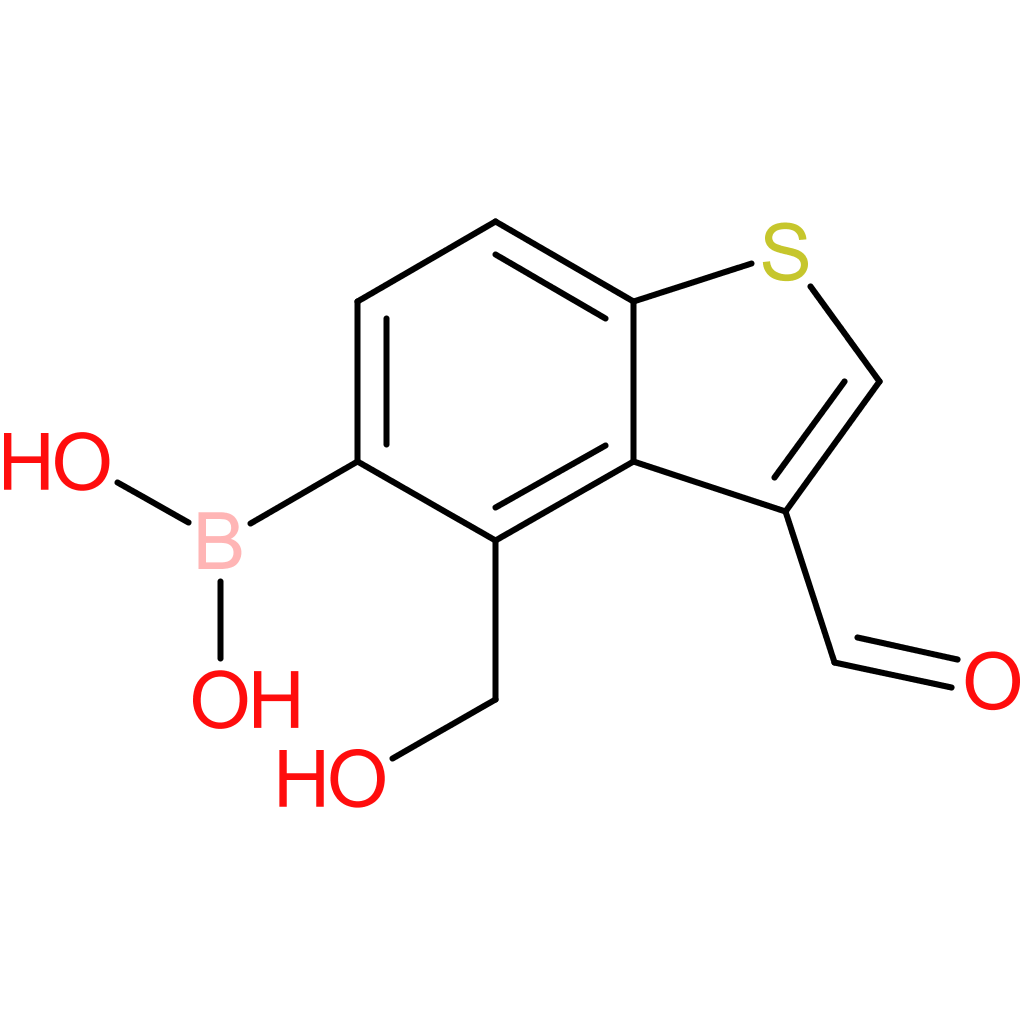3-formyl-4-(hydroxymethyl)benzothiophene-5-boronic acid