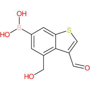 3-formyl-4-(hydroxymethyl)benzothiophene-6-boronic acid
