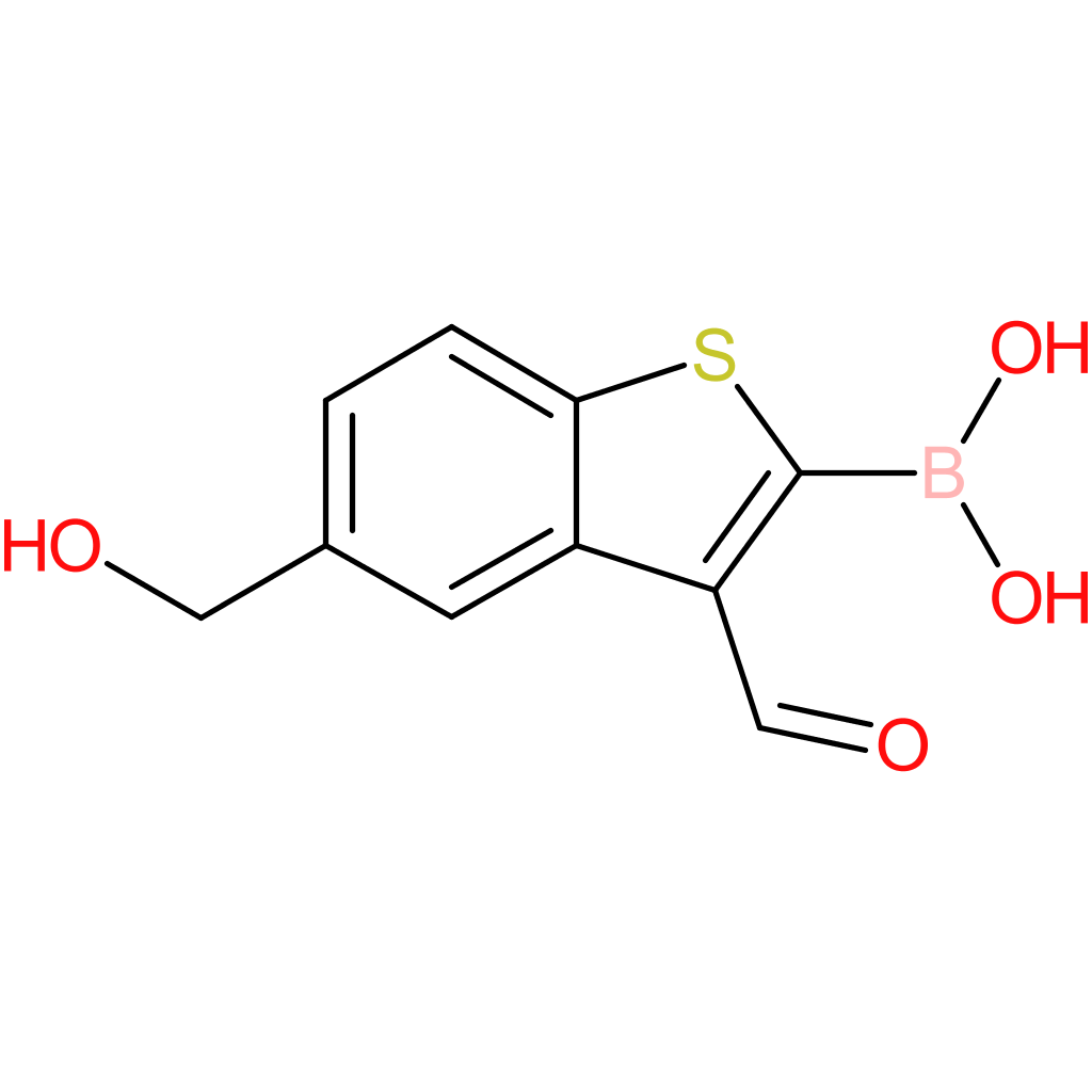 3-formyl-5-(hydroxymethyl)benzothiophene-2-boronic acid