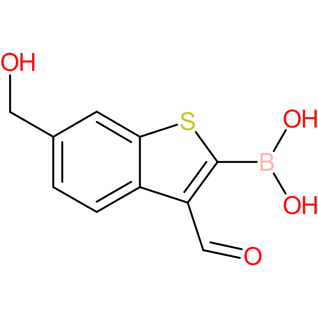 3-formyl-6-(hydroxymethyl)benzothiophene-2-boronic acid