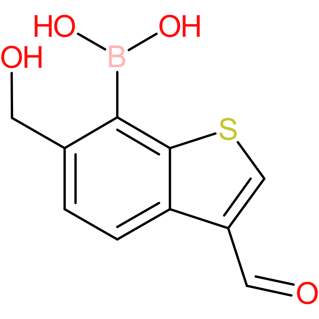 3-formyl-6-(hydroxymethyl)benzothiophene-7-boronic acid