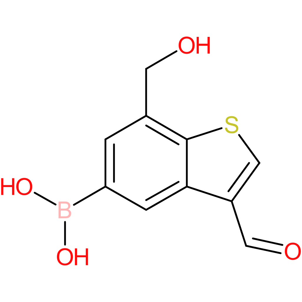 3-formyl-7-(hydroxymethyl)benzothiophene-5-boronic acid