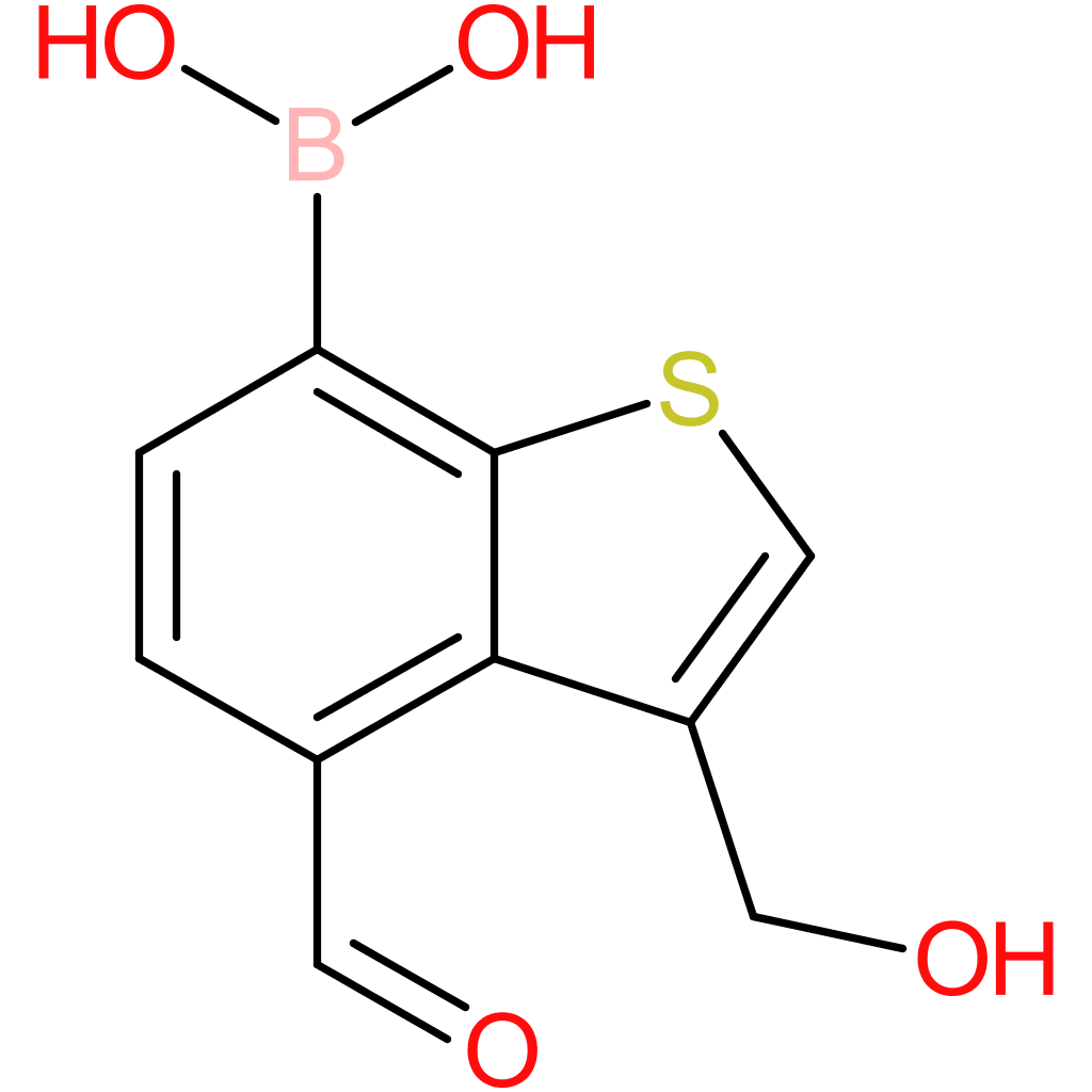 4-formyl-3-(hydroxymethyl)benzothiophene-7-boronic acid