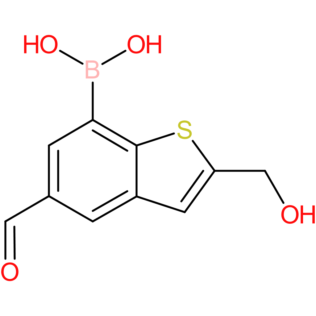 5-formyl-2-(hydroxymethyl)benzothiophene-7-boronic acid