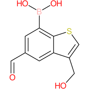 5-formyl-3-(hydroxymethyl)benzothiophene-7-boronic acid