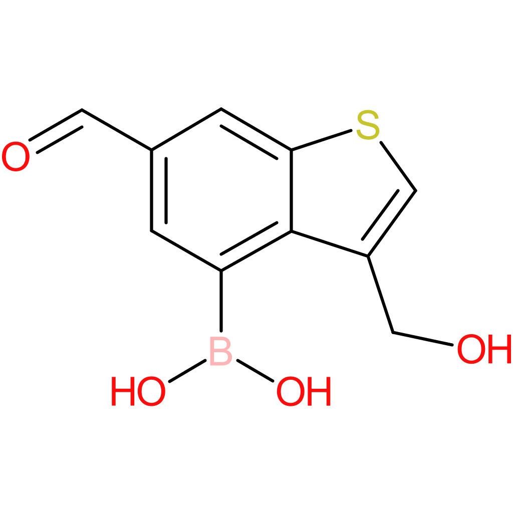 6-formyl-3-(hydroxymethyl)benzothiophene-4-boronic acid