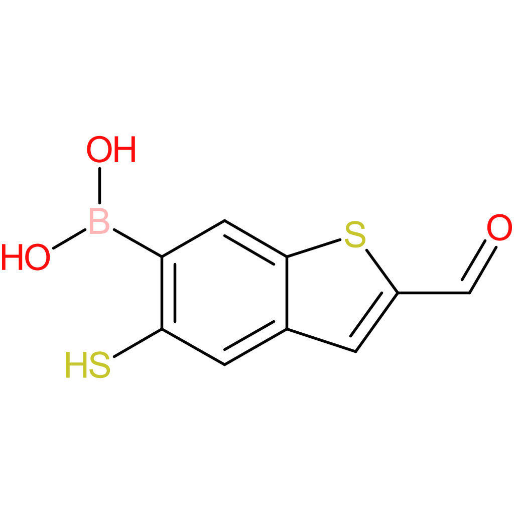 2-formyl-5-mercaptobenzothiophene-6-boronic acid