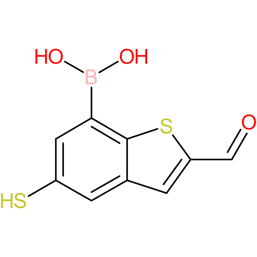 2-formyl-5-mercaptobenzothiophene-7-boronic acid
