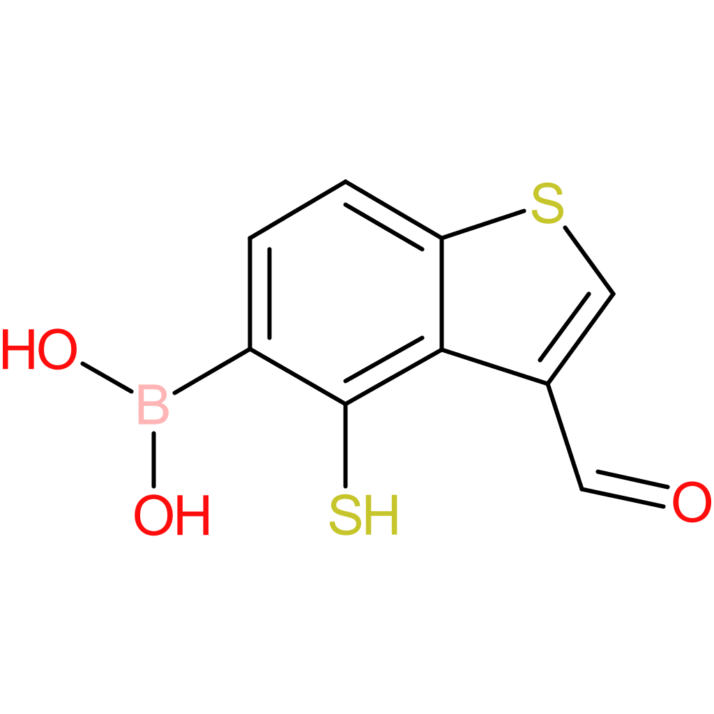 3-formyl-4-mercaptobenzothiophene-5-boronic acid