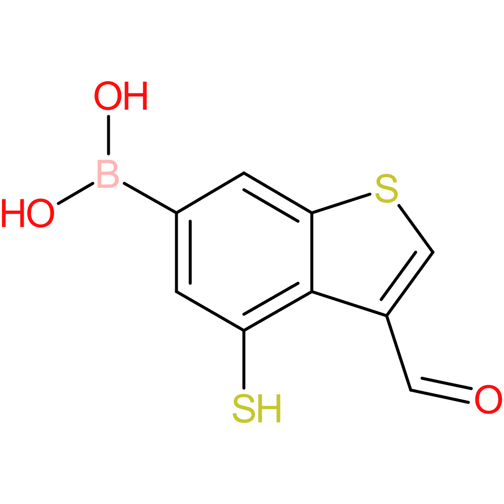 3-formyl-4-mercaptobenzothiophene-6-boronic acid