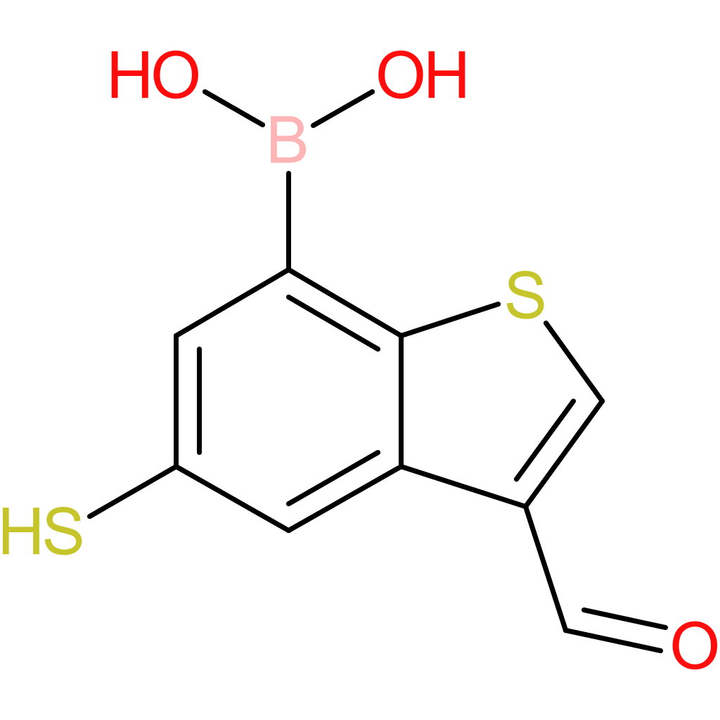 3-formyl-5-mercaptobenzothiophene-7-boronic acid