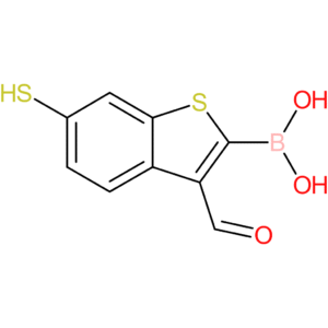3-formyl-6-mercaptobenzothiophene-2-boronic acid