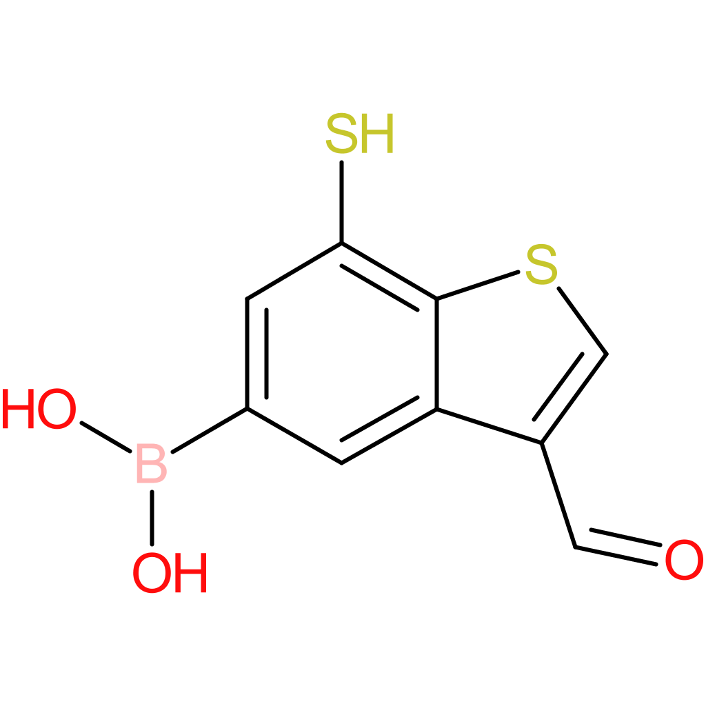 3-formyl-7-mercaptobenzothiophene-5-boronic acid