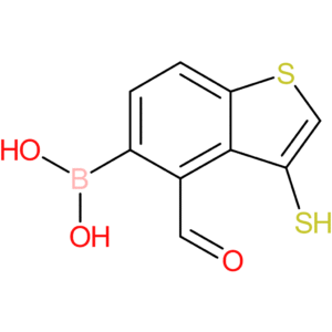 4-formyl-3-mercaptobenzothiophene-5-boronic acid