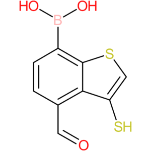 4-formyl-3-mercaptobenzothiophene-7-boronic acid