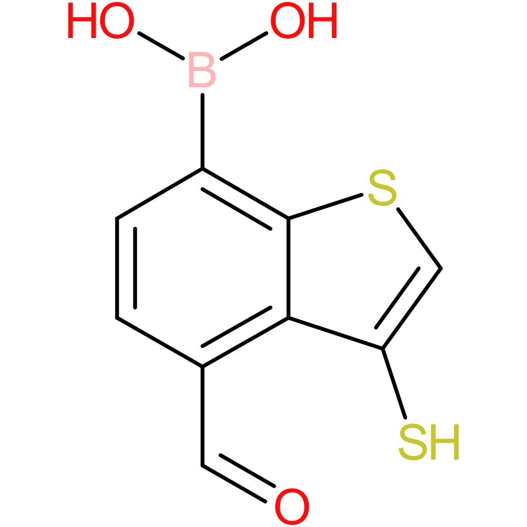 4-formyl-3-mercaptobenzothiophene-7-boronic acid