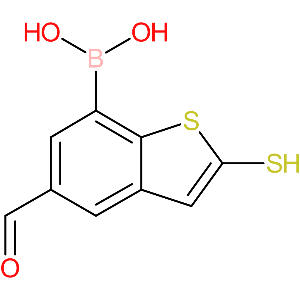 5-formyl-2-mercaptobenzothiophene-7-boronic acid