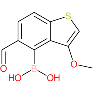 5-formyl-3-methoxybenzothiophene-4-boronic acid