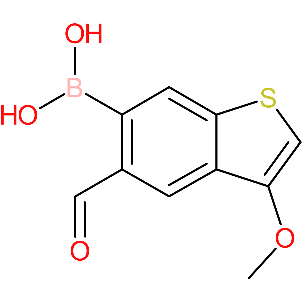 5-formyl-3-methoxybenzothiophene-6-boronic acid