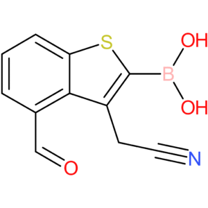 2-borono-4-formylbenzothiophene-3-acetonitrile