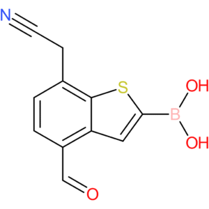2-borono-4-formylbenzothiophene-7-acetonitrile
