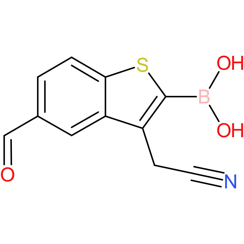 2-borono-5-formylbenzothiophene-3-acetonitrile