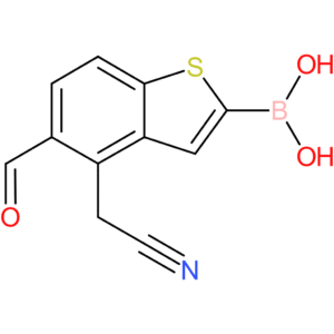 2-borono-5-formylbenzothiophene-4-acetonitrile