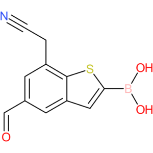 2-borono-5-formylbenzothiophene-7-acetonitrile