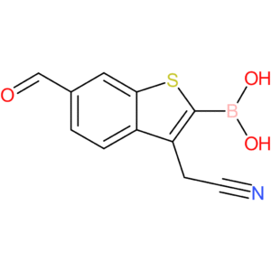 2-borono-6-formylbenzothiophene-3-acetonitrile