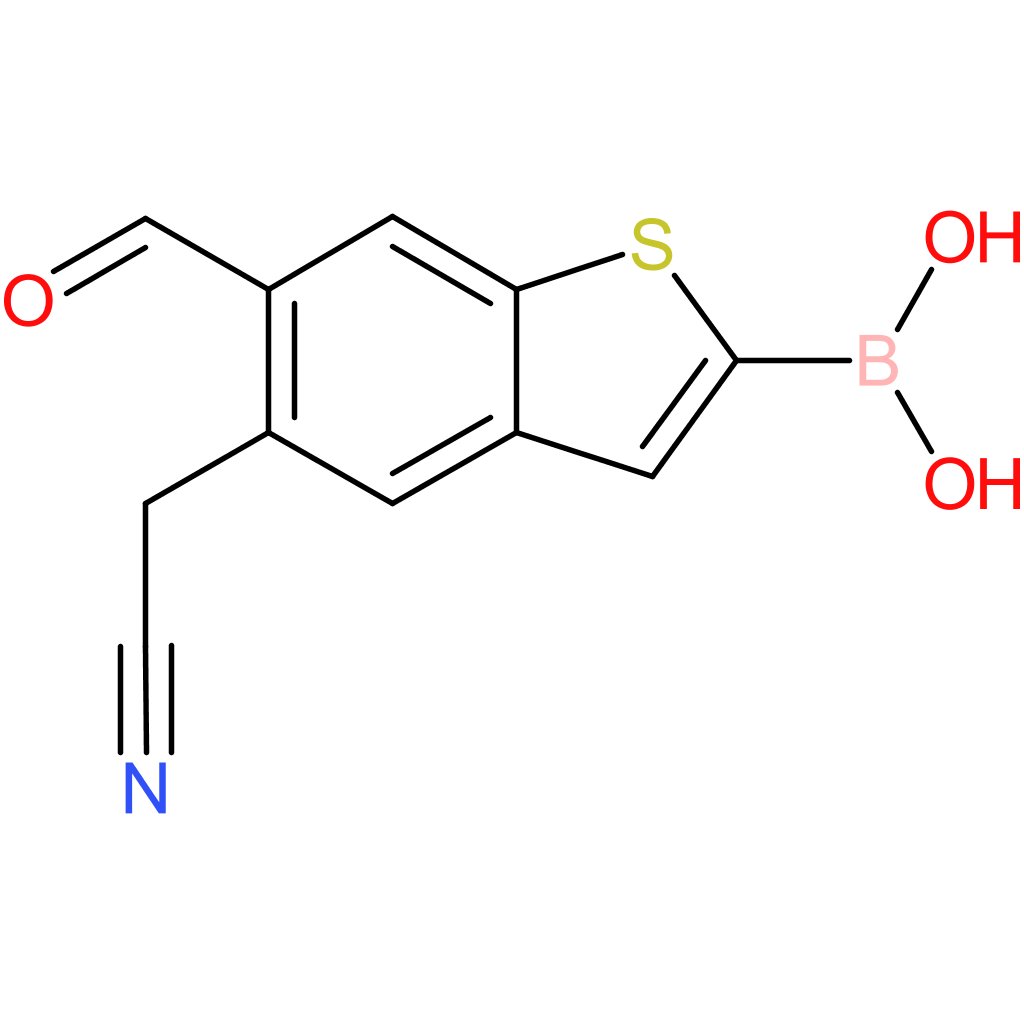 2-borono-6-formylbenzothiophene-5-acetonitrile
