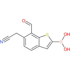 2-borono-7-formylbenzothiophene-6-acetonitrile