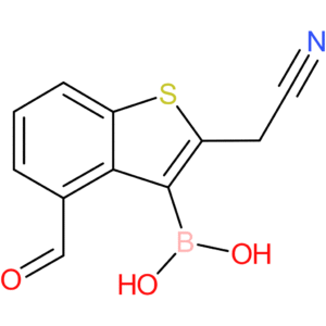 3-borono-4-formylbenzothiophene-2-acetonitrile